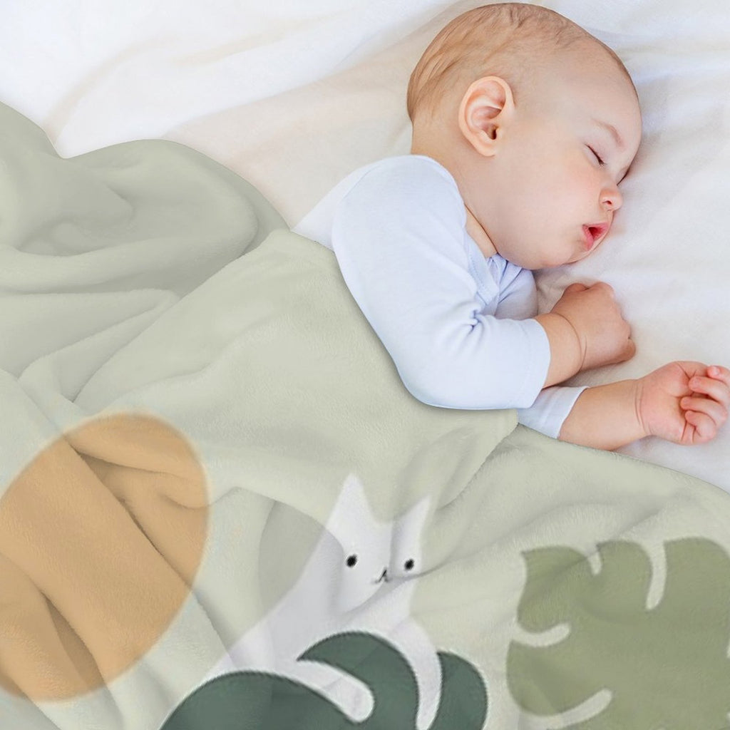 Cat And Plant 42 Comfort Throw Blanket