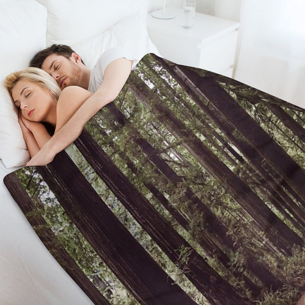 Redwood Forest Easy Care Throw Blanket