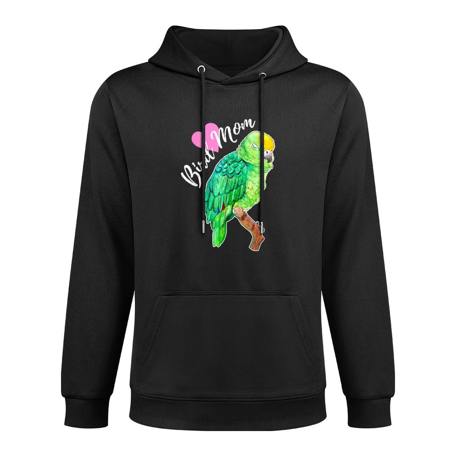 Amazon Parrot Lover Bird Mom Watercolor Shape Retention Hoodie