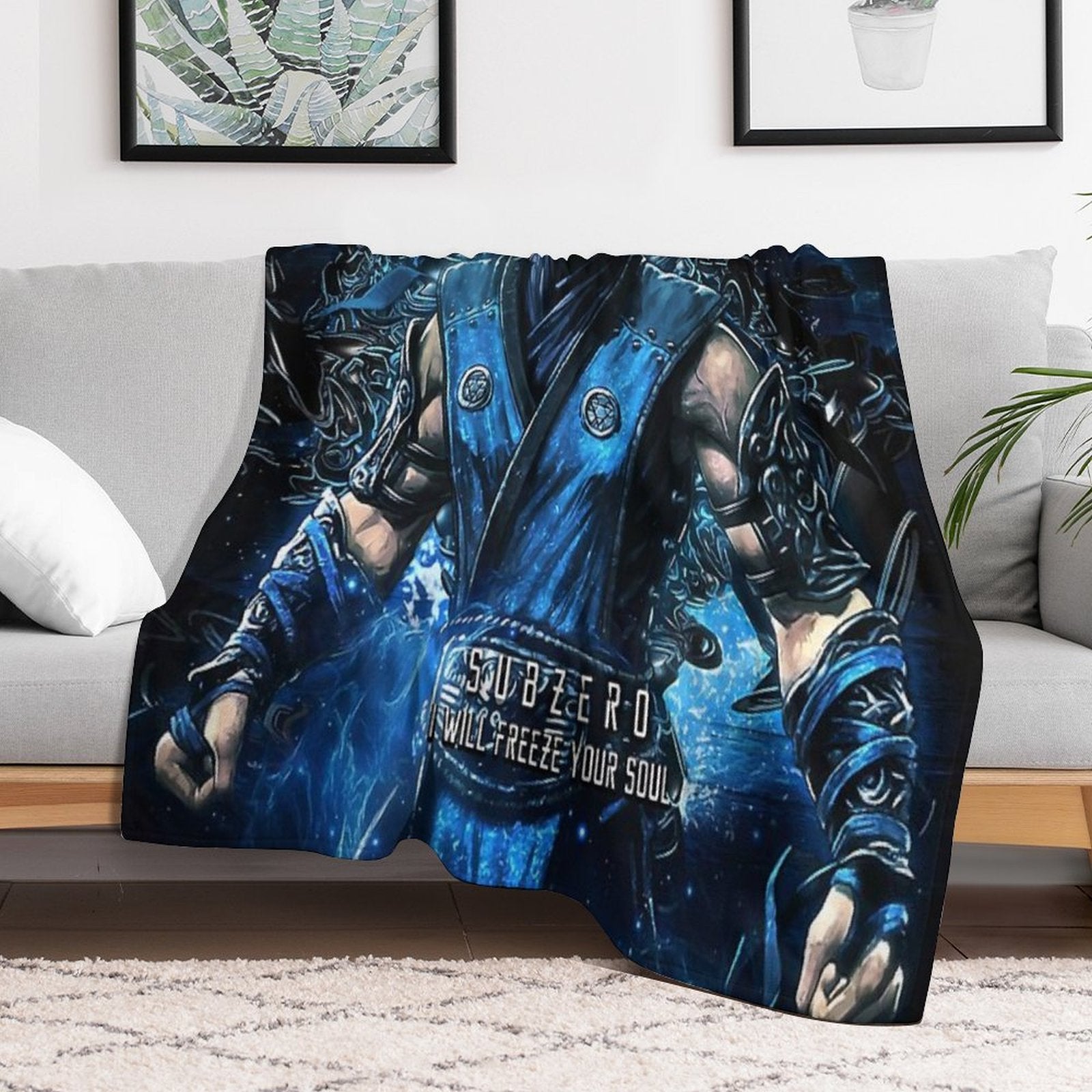 Mortal Kombat Subzero Machine-washable Throw Blanket