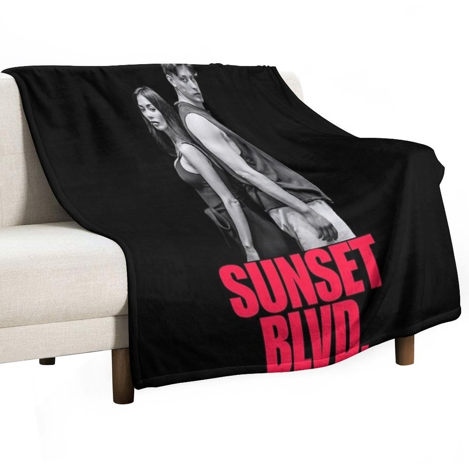 Sunset Blvd. with Nicole Scherzinger And Tom Francis Velvety-soft Throw Blanket