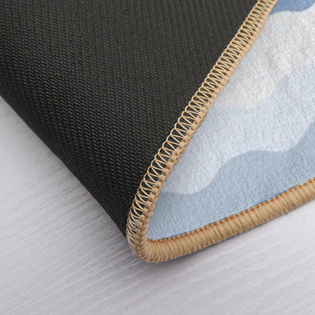 Ocean Waves Pattern  Rapid-Drying Bath Mat