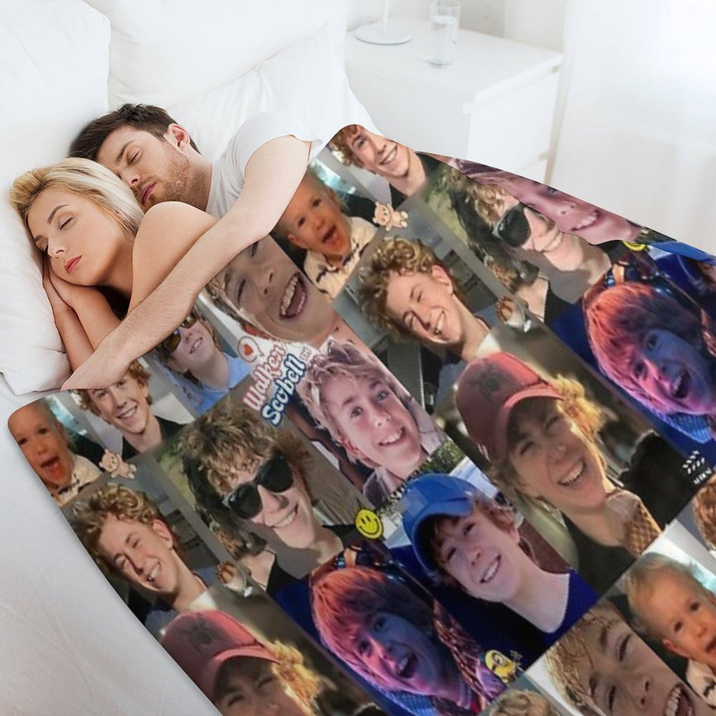 Percy Jackson Walker Scobell Collage All-season Throw Blanket