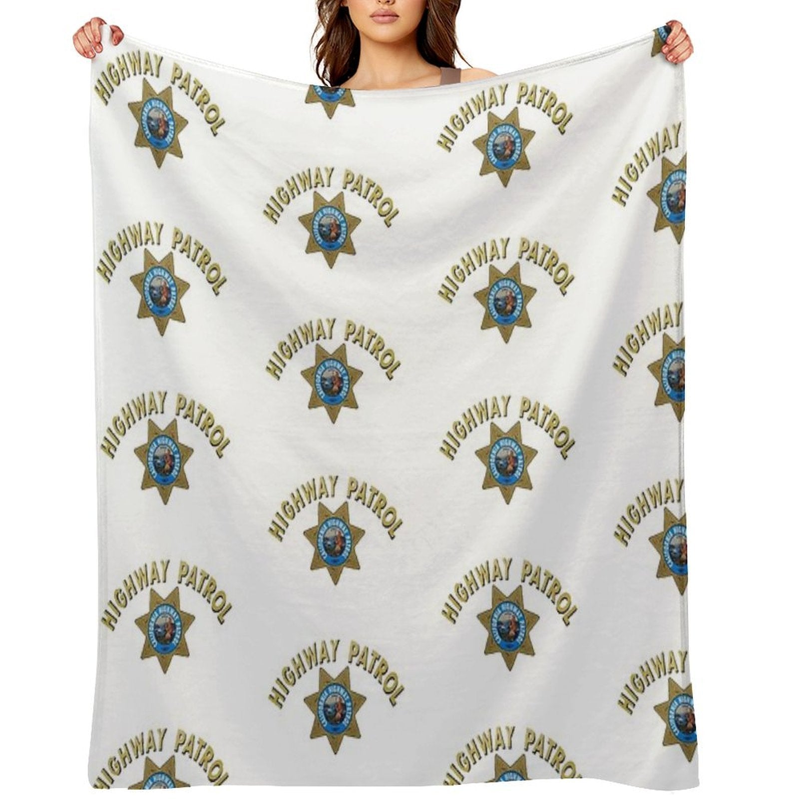 California Highway Patrol Shrink-resistant Throw Blanket