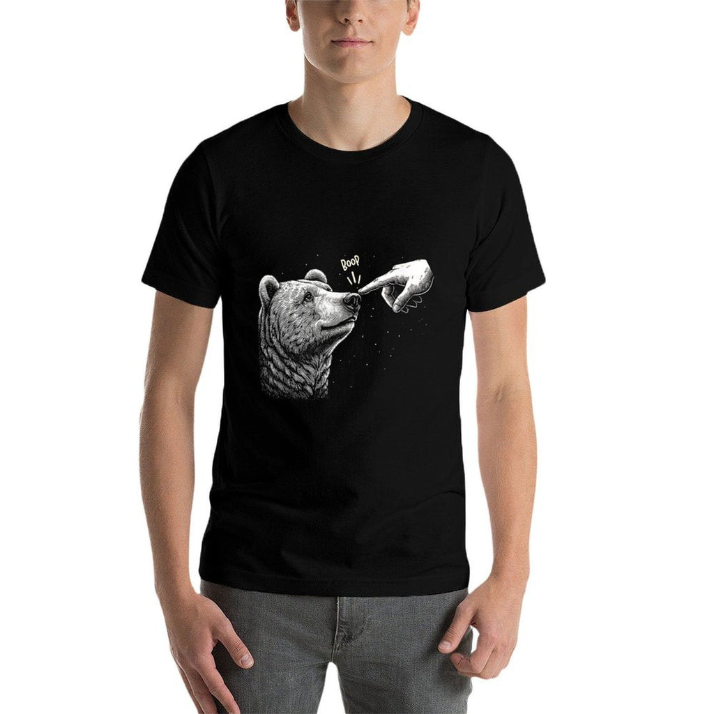 Boop Bear Black Grizzly Bears Cool Funny for Men Women Kids  Durable T-Shirt