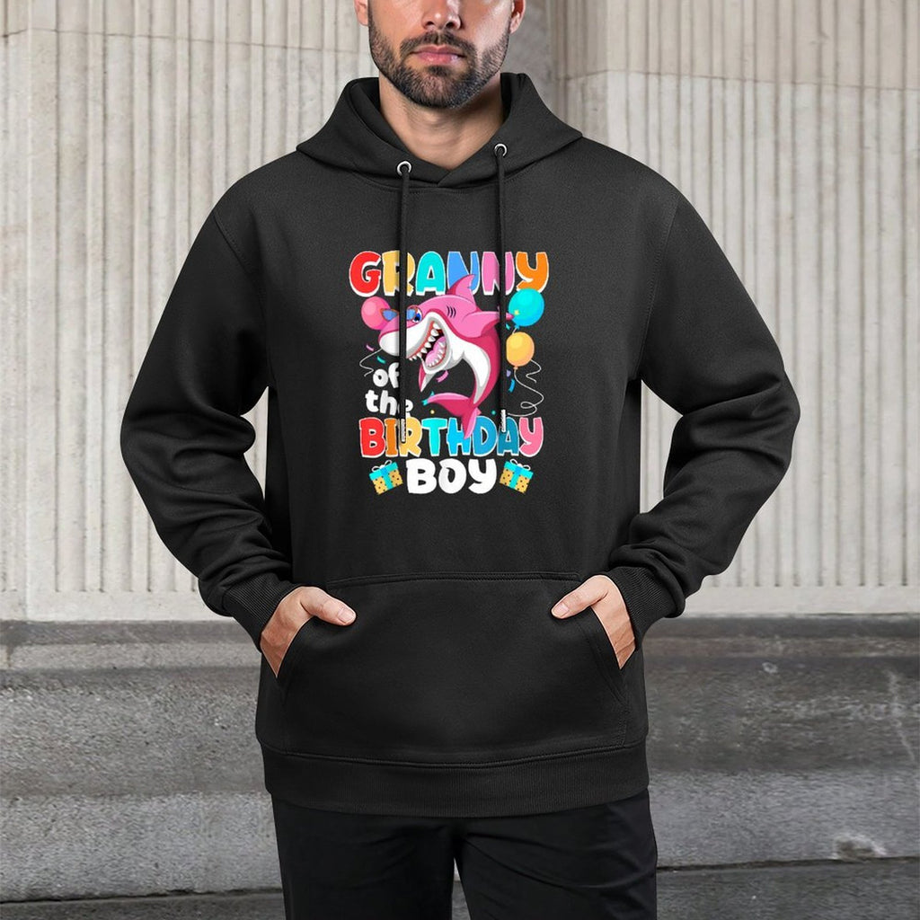 Granny of The Birthday Boy Family Matching Party Shark Moisture-Wicking Hoodie