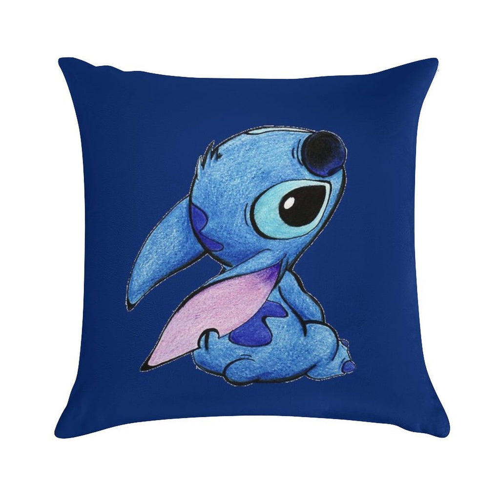 Cute Stitch ! Soft Reinforced Edging Throw Pillow