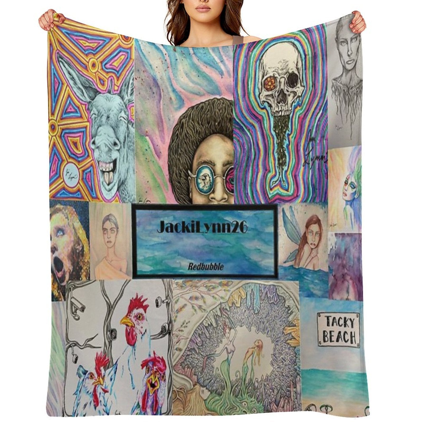 JackiLynn26 Collage Eco-conscious Throw Blanket