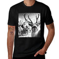 Christmas Reindeer Santa Selfie Funny Xmas Men Women Kids  Easy-care T-Shirt