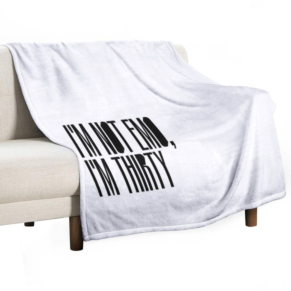 Copia De Copia De Copia De I'm Not Emo, I'm Thirty Velvety-soft Throw Blanket