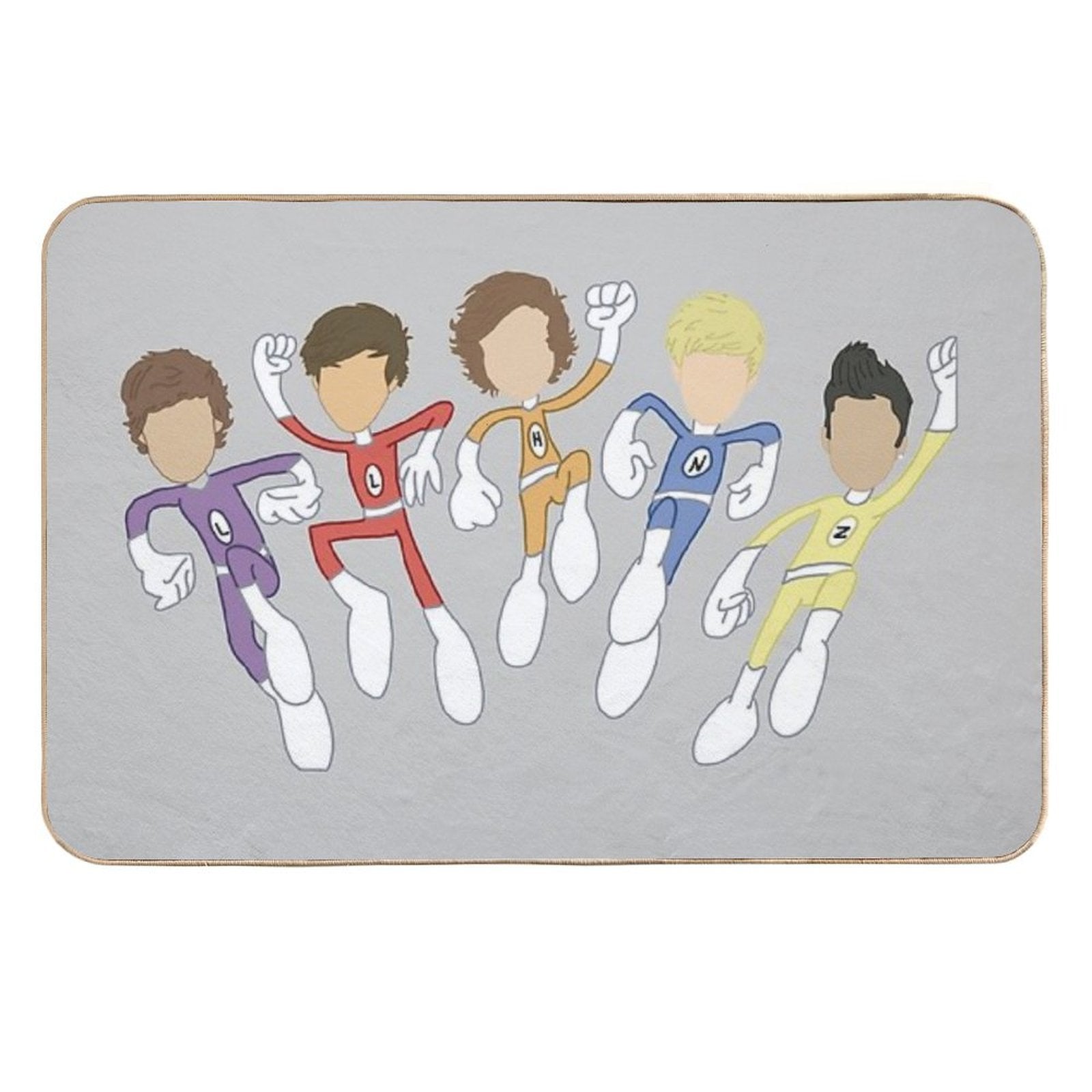 The Adventurous Adventures of One Direction  Stain-Proof Bath Mat