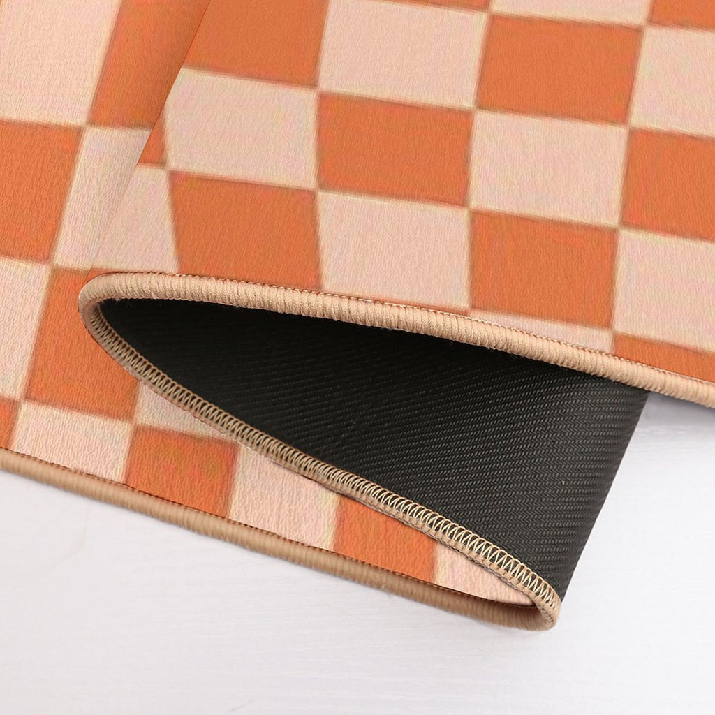 Check IV - Orange Twist  Pet-Safe Bath Mat