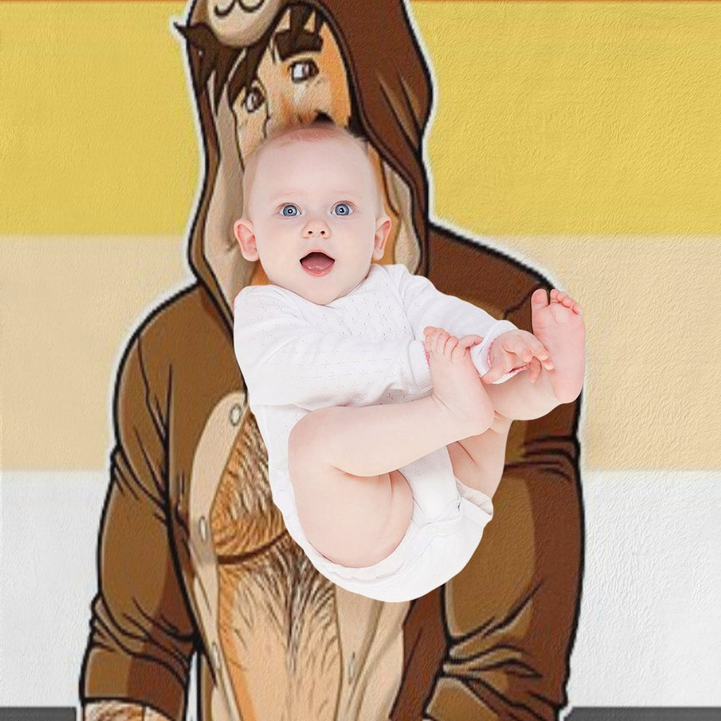 ADAM LIKES TEDDY BEARS - BEAR PRIDE Easy Care Throw Blanket
