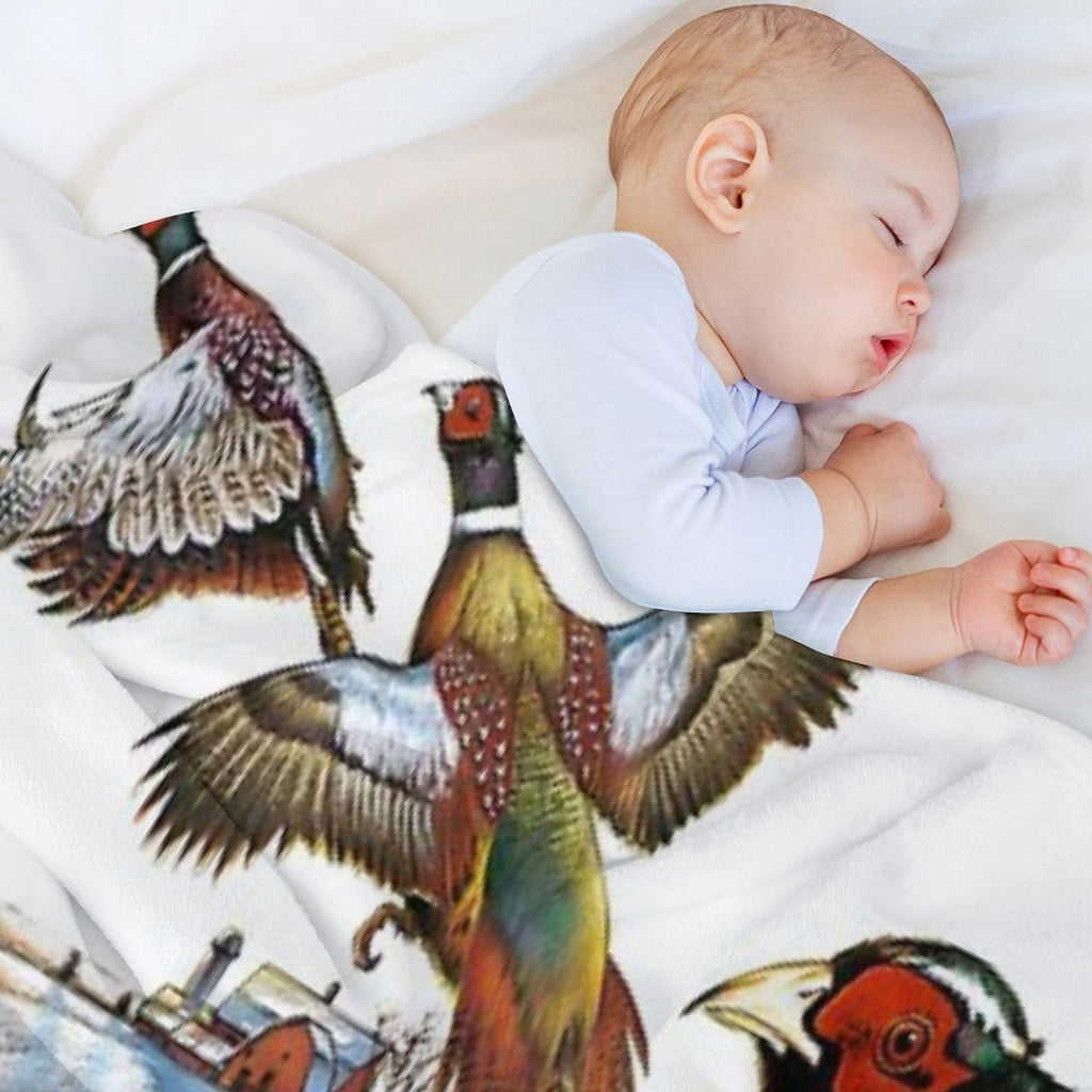 Pheasant Farm Comfort Throw Blanket
