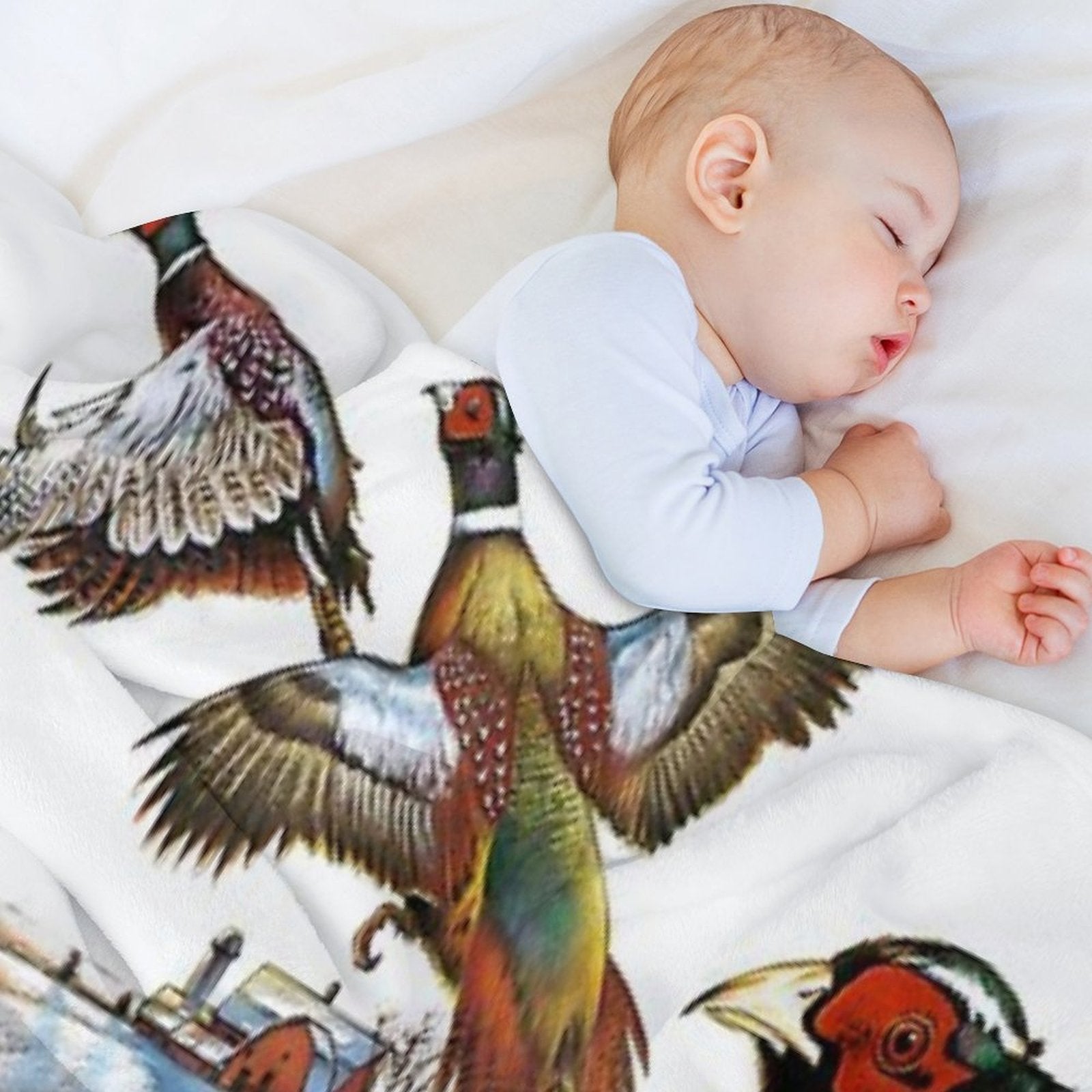 Pheasant Farm Comfort Throw Blanket