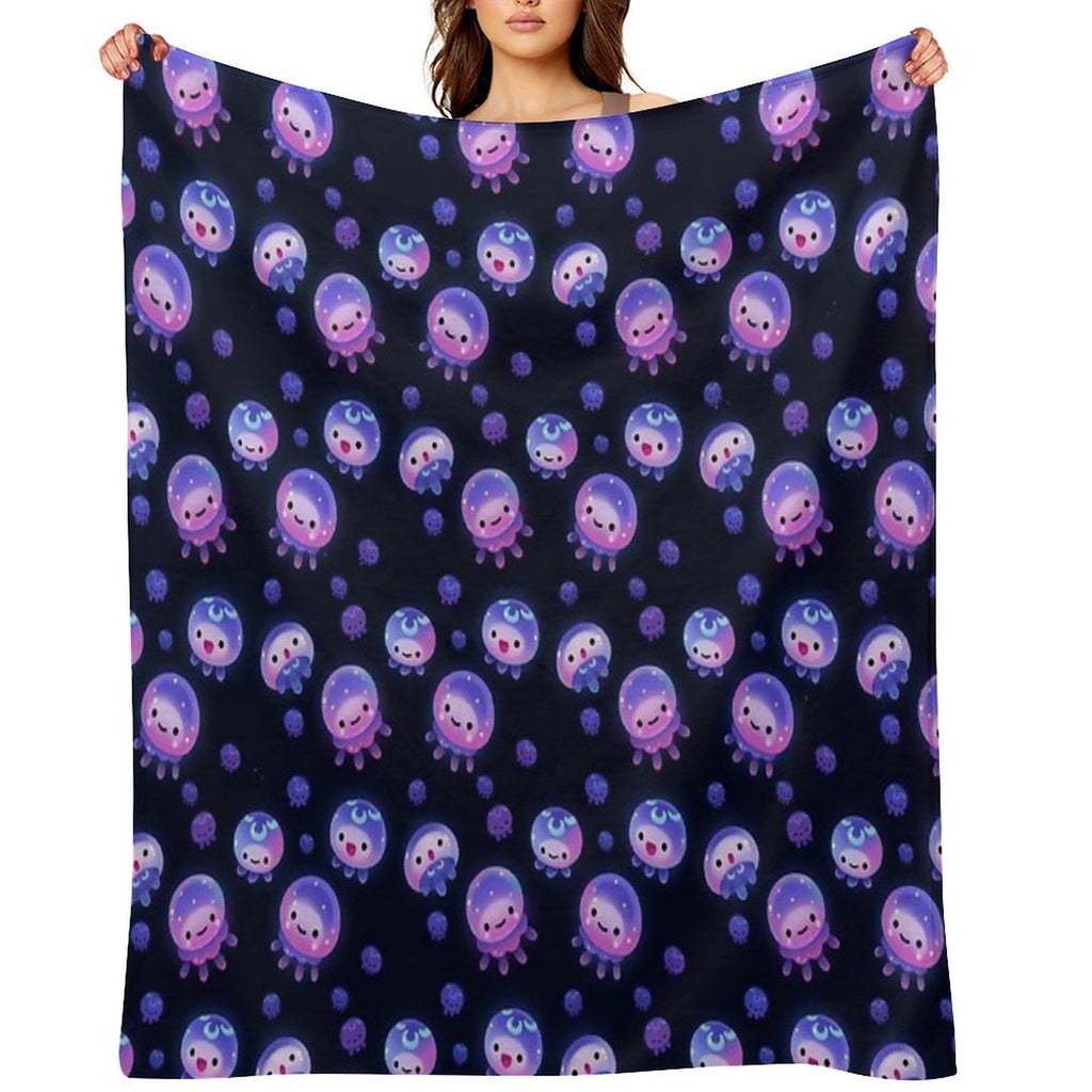 Baby Jellyfish Easy Care Throw Blanket