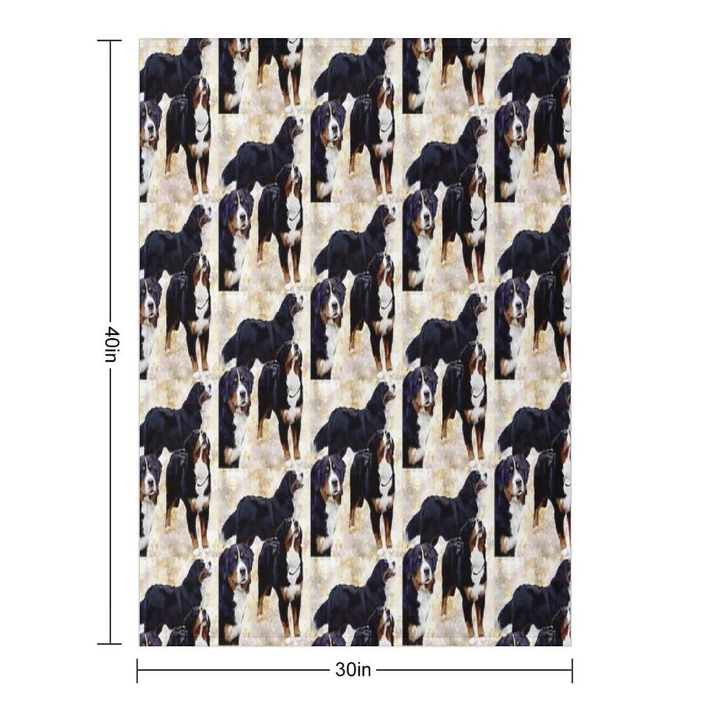 Bernese Mountain Dog Shrink-resistant Throw Blanket