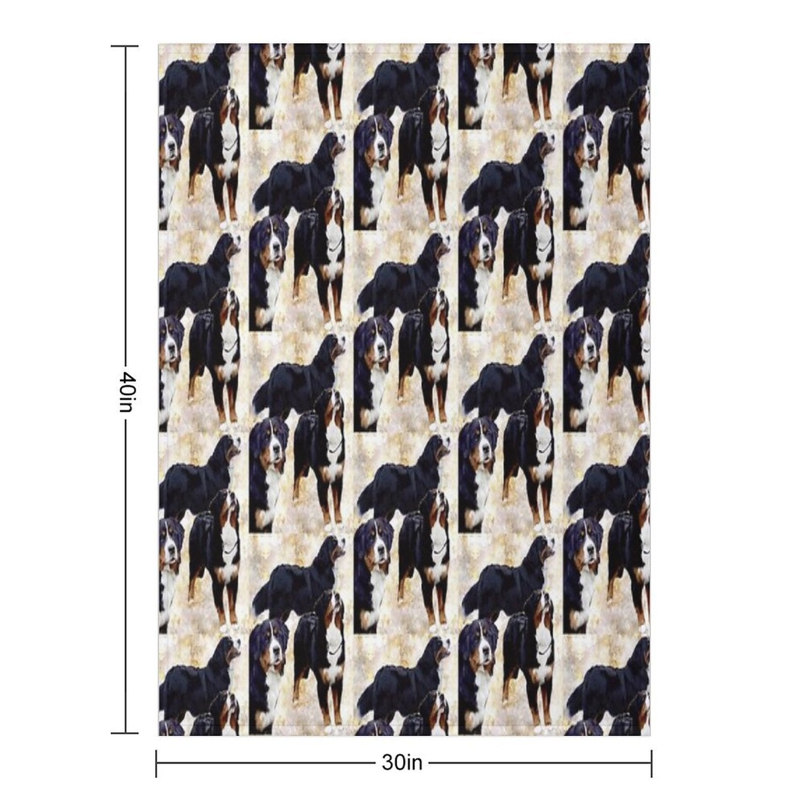 Bernese Mountain Dog Shrink-resistant Throw Blanket