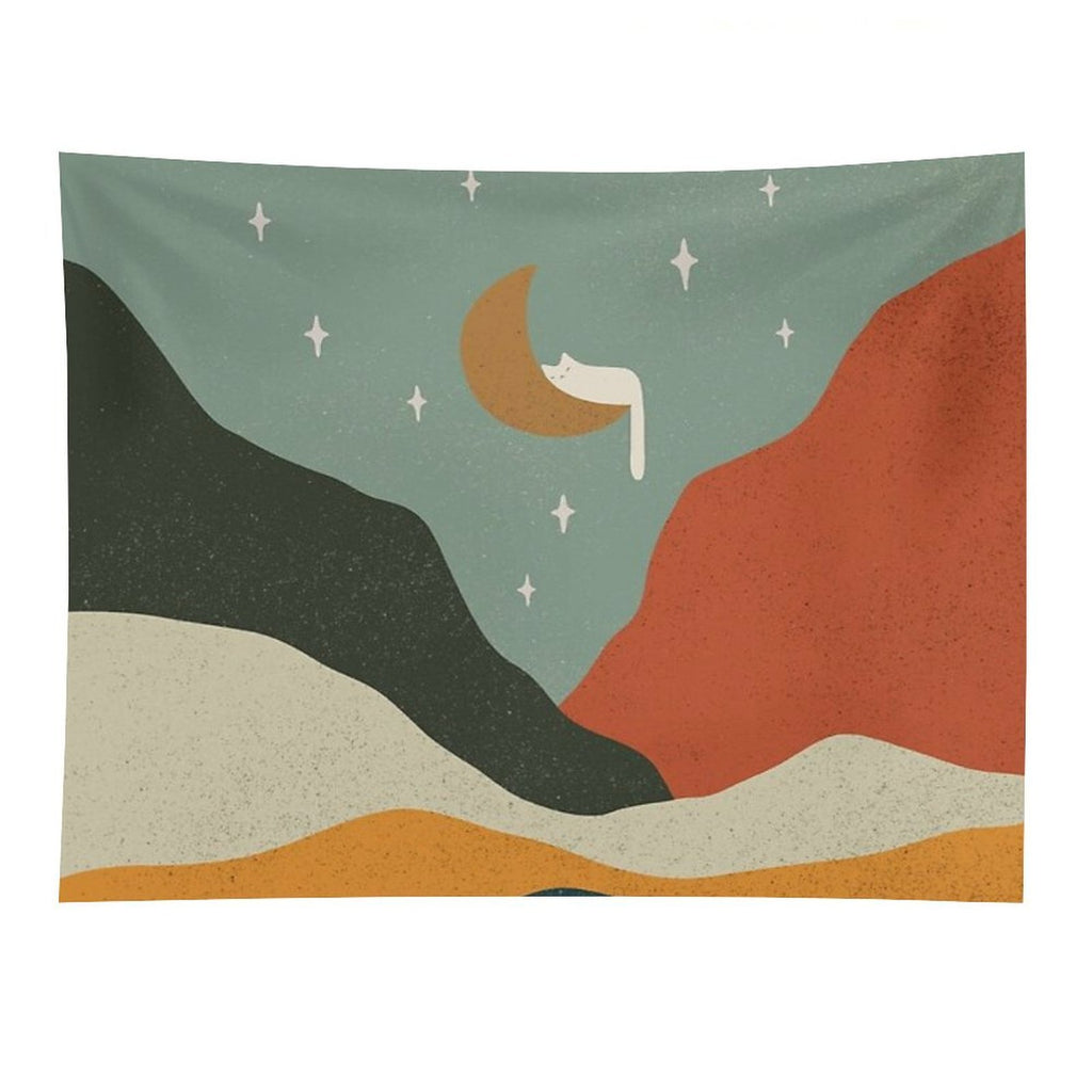 Cat Landscape 203 Tapestry