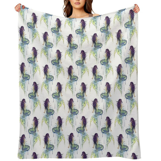 Mermaid Lightweight Throw Blanket