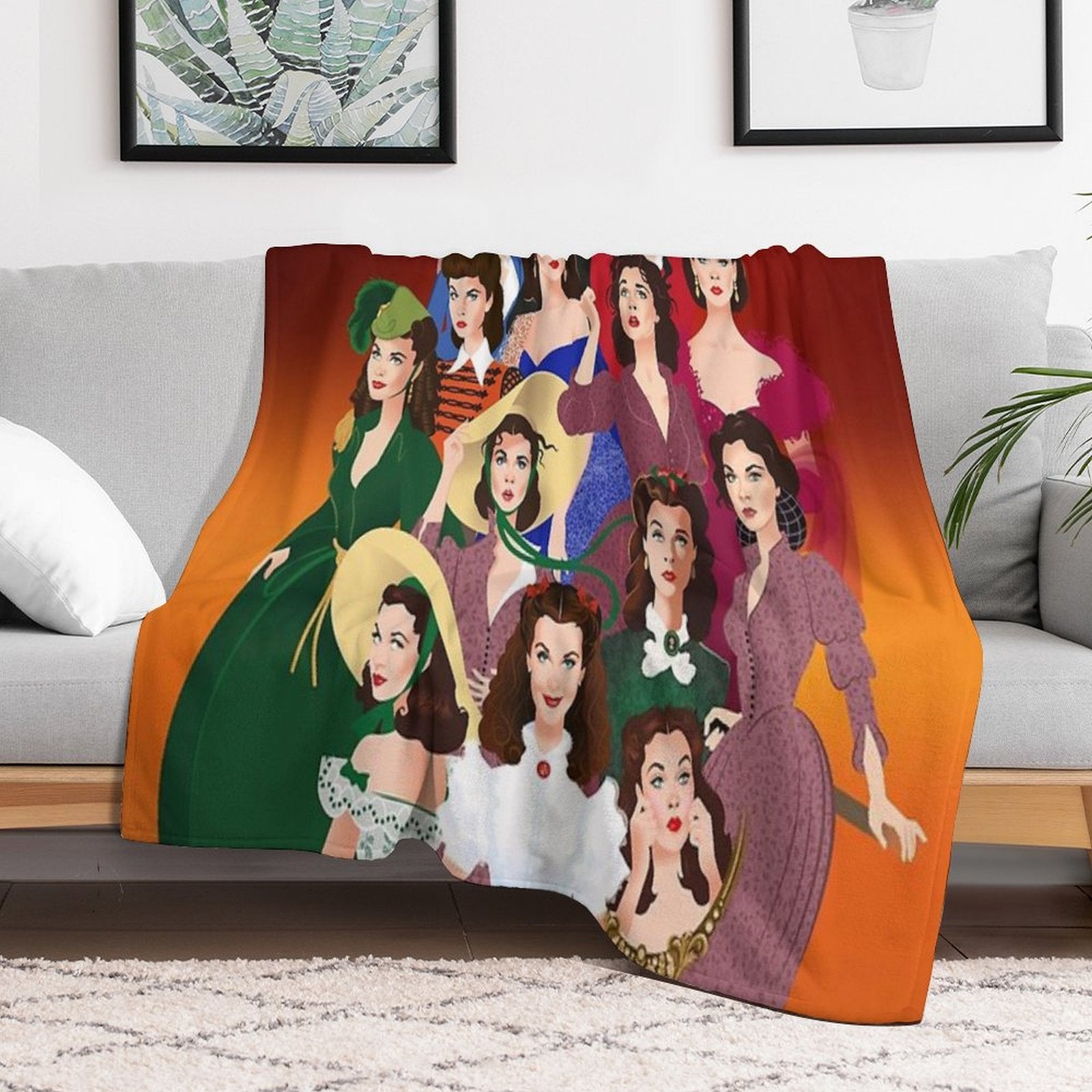 Scarlett O'Hara Compact Throw Blanket