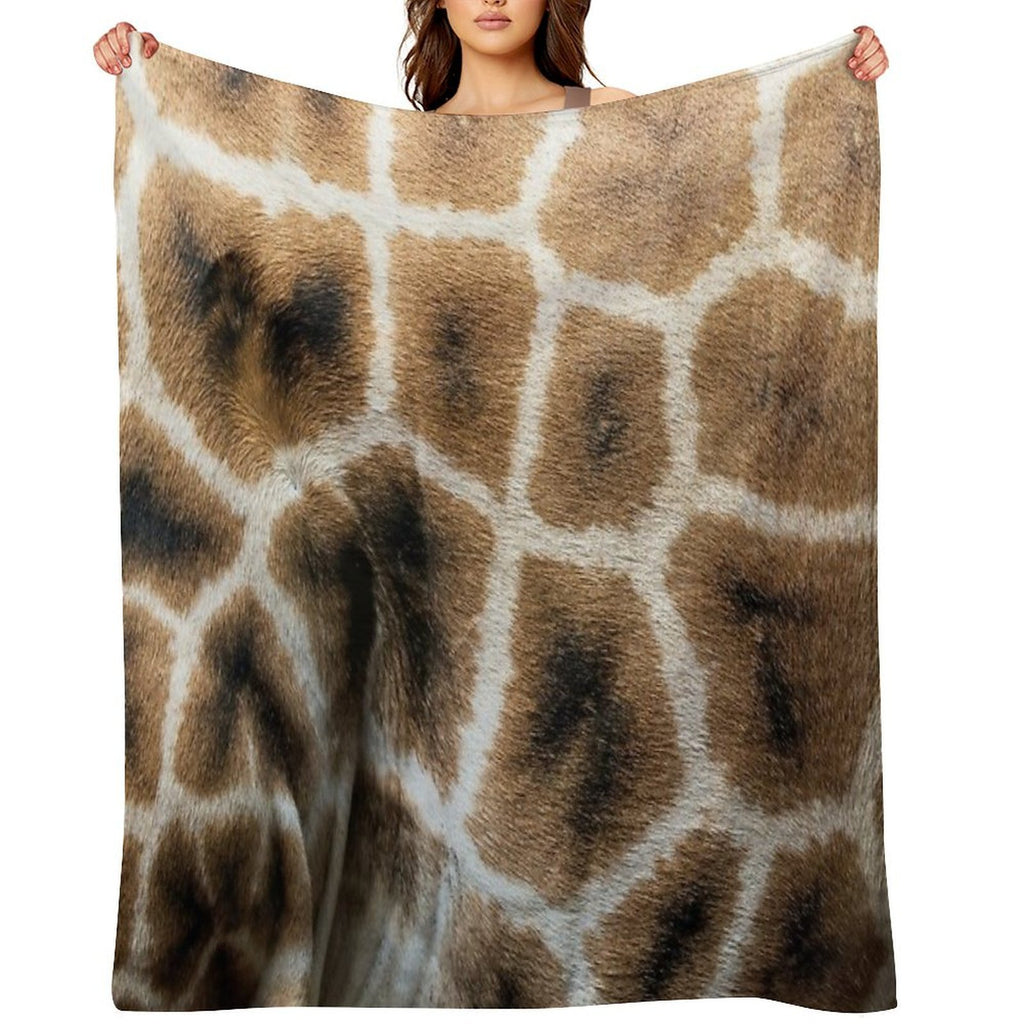 Giraffe Animal Pattern Print Lightweight Throw Blanket