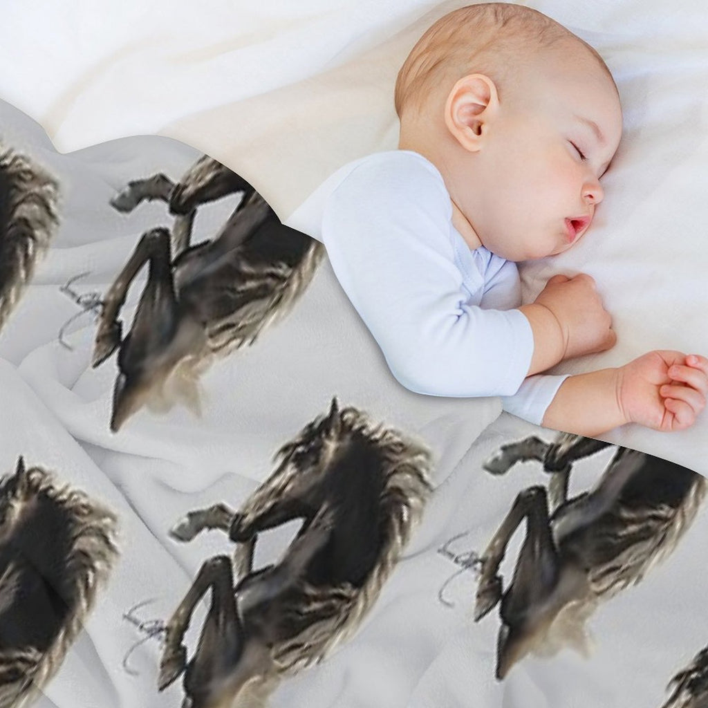 Black Fury (Cut-Out) Multi-functional Throw Blanket