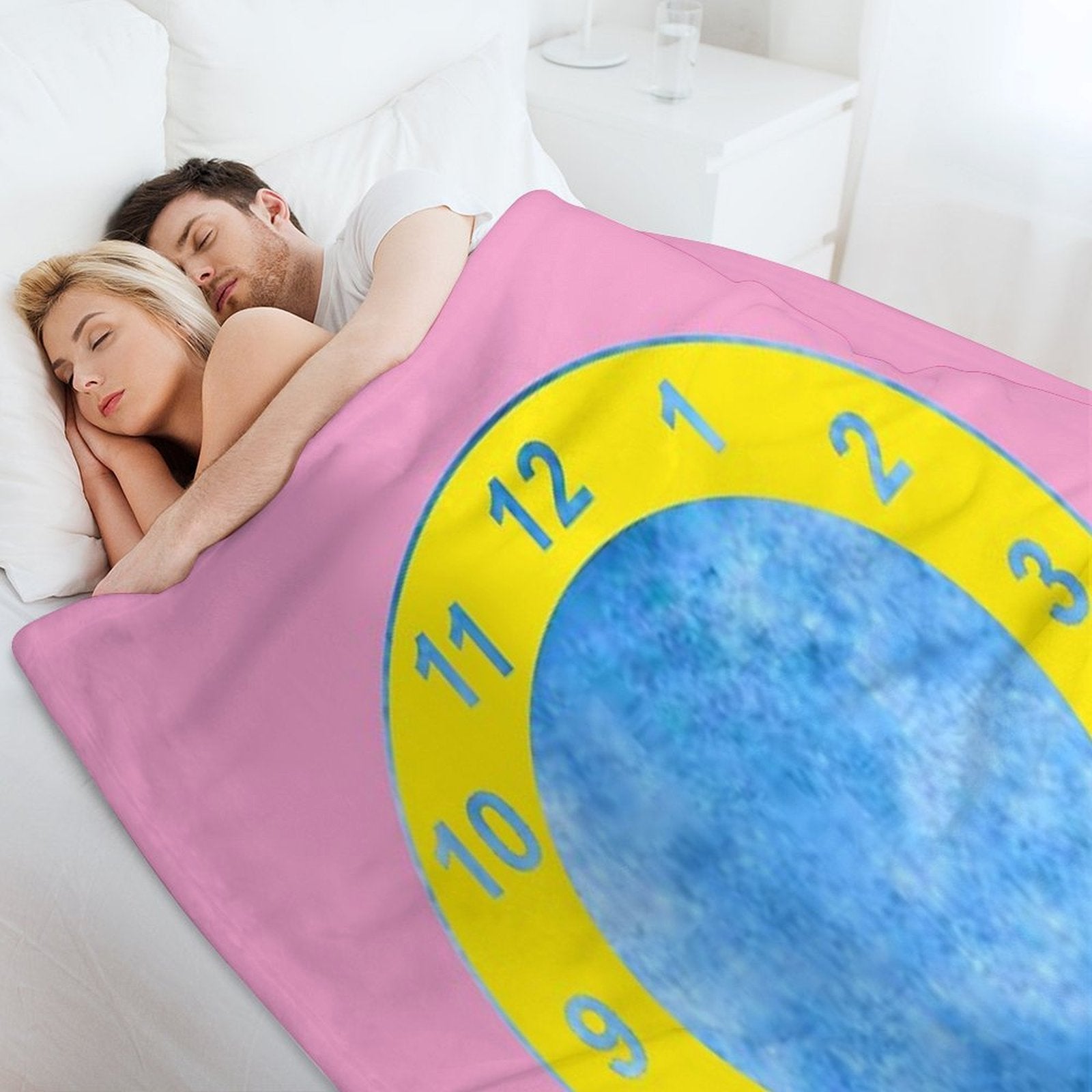 Clock Rug (The Big Comfy Couch) Travel-friendly Throw Blanket