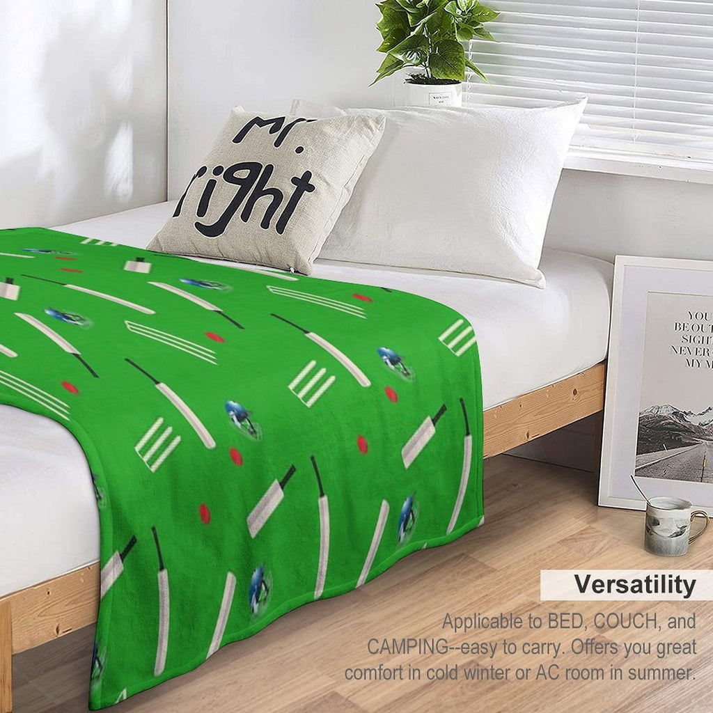 Cricket Pattern Shrink-resistant Throw Blanket