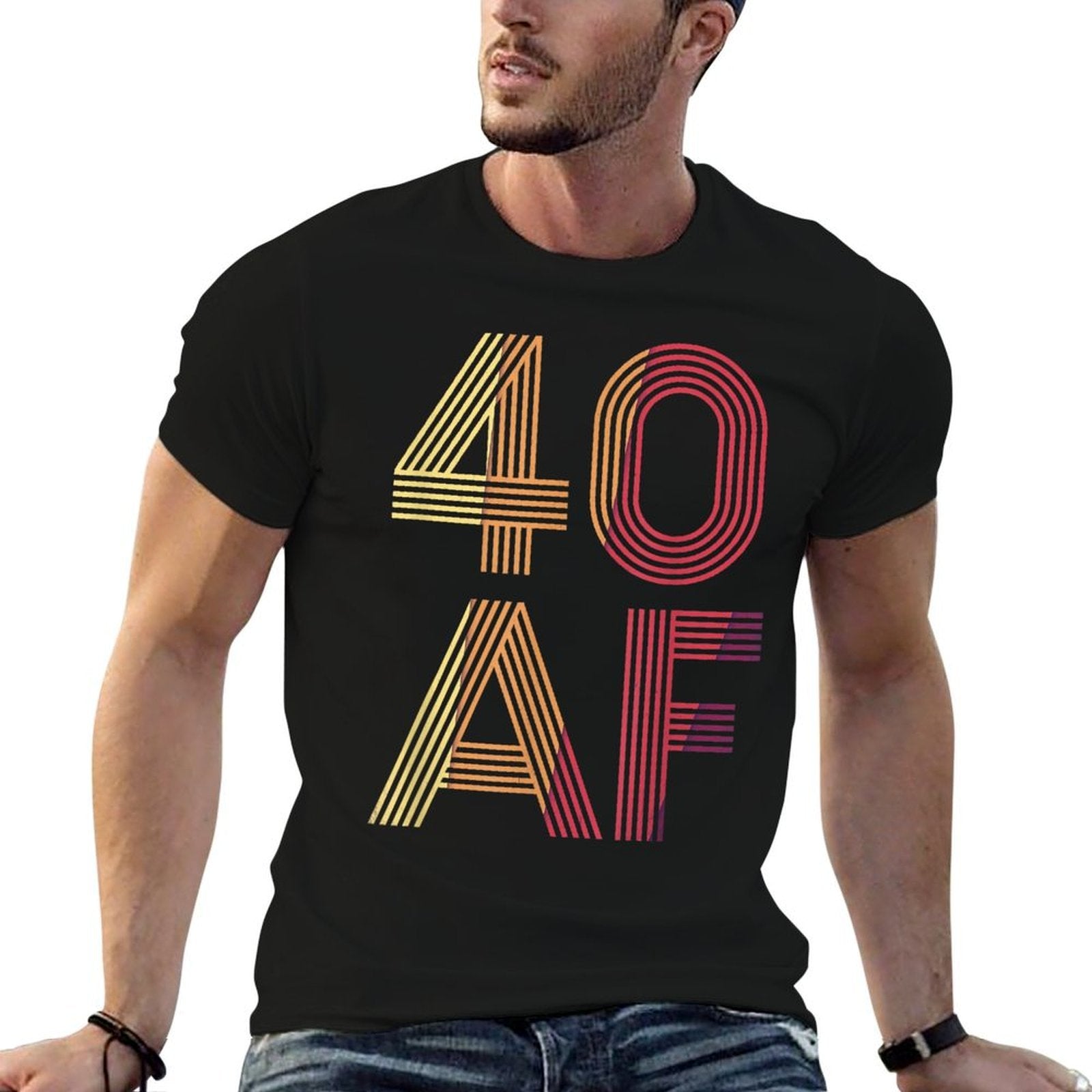 Vintage 40th Birthday - 40 AF  Breathable T-Shirt