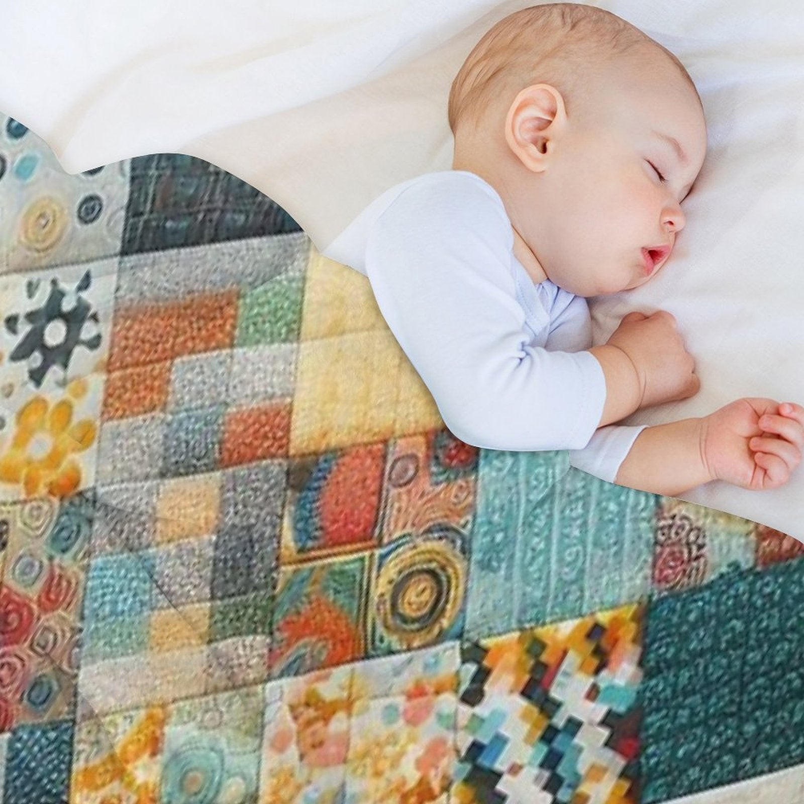 Cozy Patchwork Blanket Anti-pilling Throw Blanket