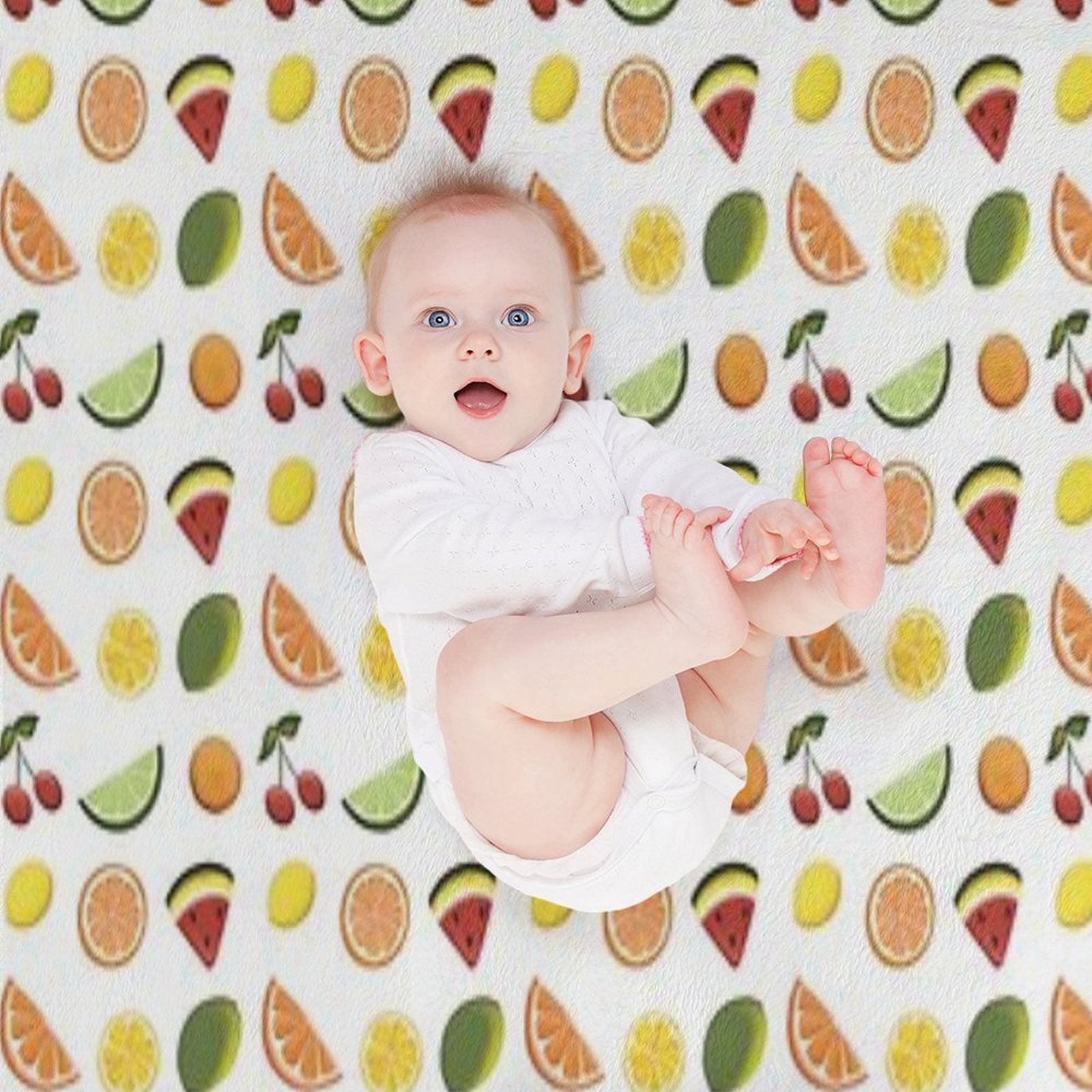 Fresh Fruit, Hand Drawn Fruit, Summer Fruit, Fruit All over Print Comfort Throw Blanket