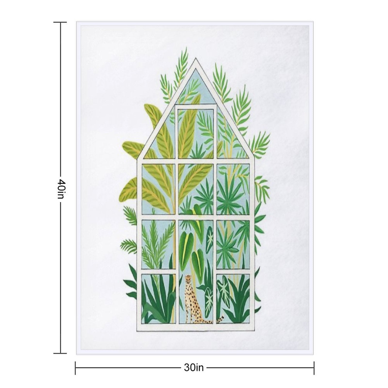 Jungle Greenhouse Velvety-soft Throw Blanket