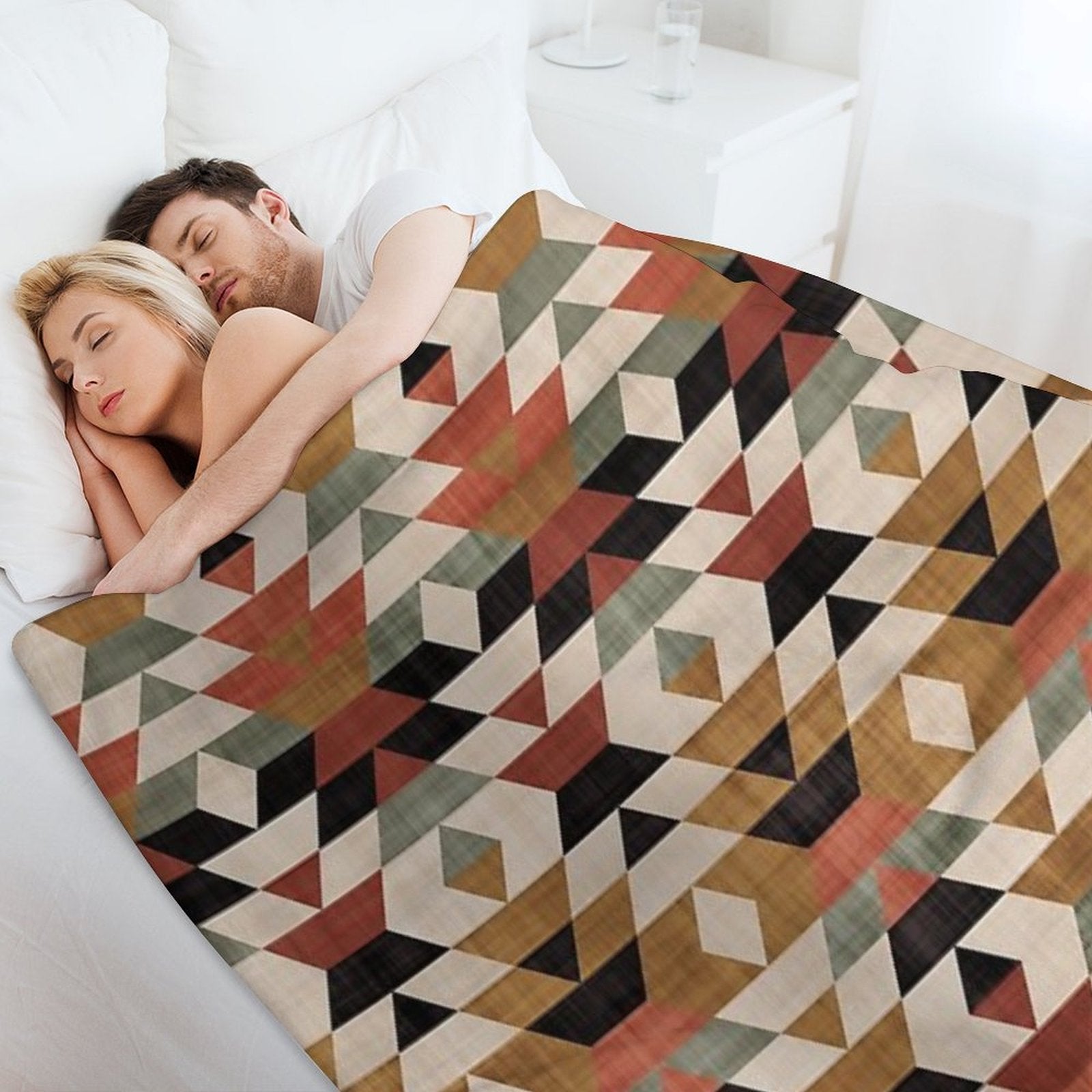 Southwestern Boho Prints Eco-conscious Throw Blanket