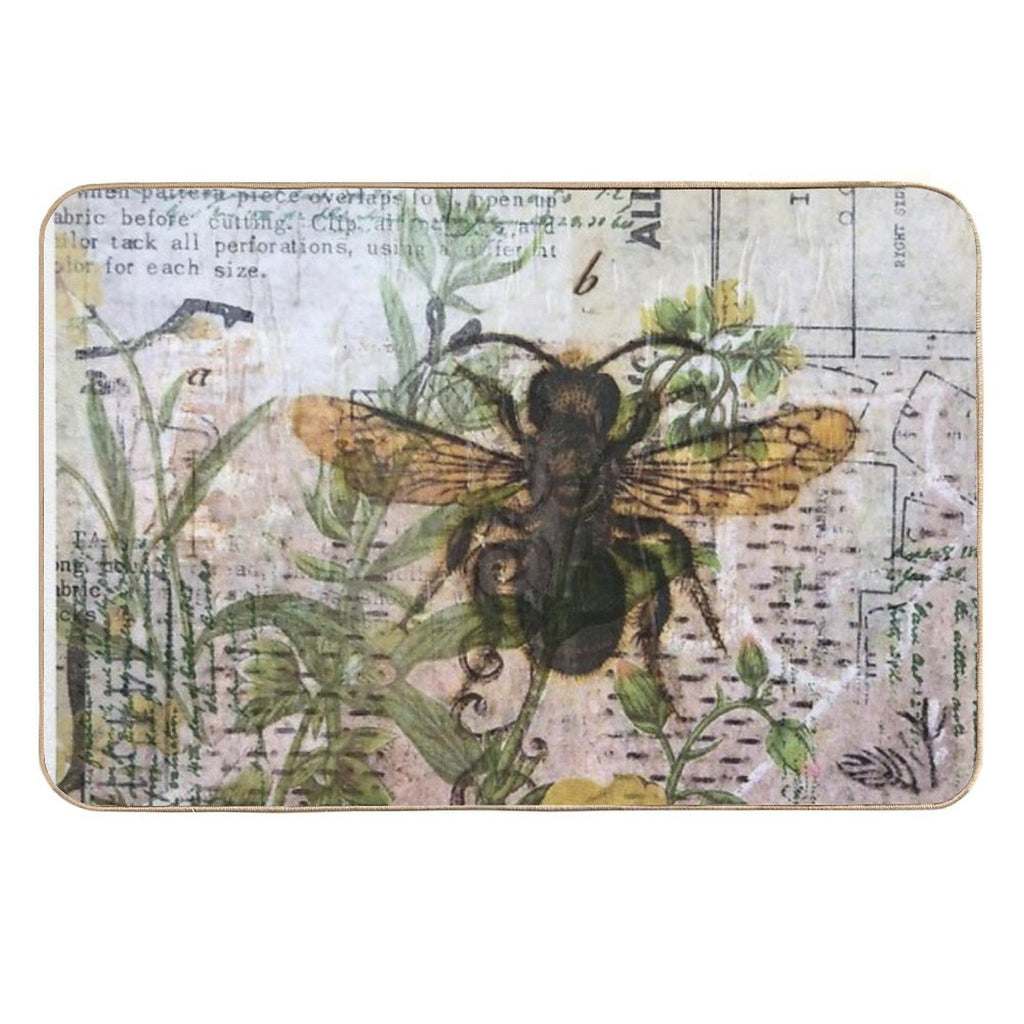 Spring Bee  Stain-Proof Bath Mat