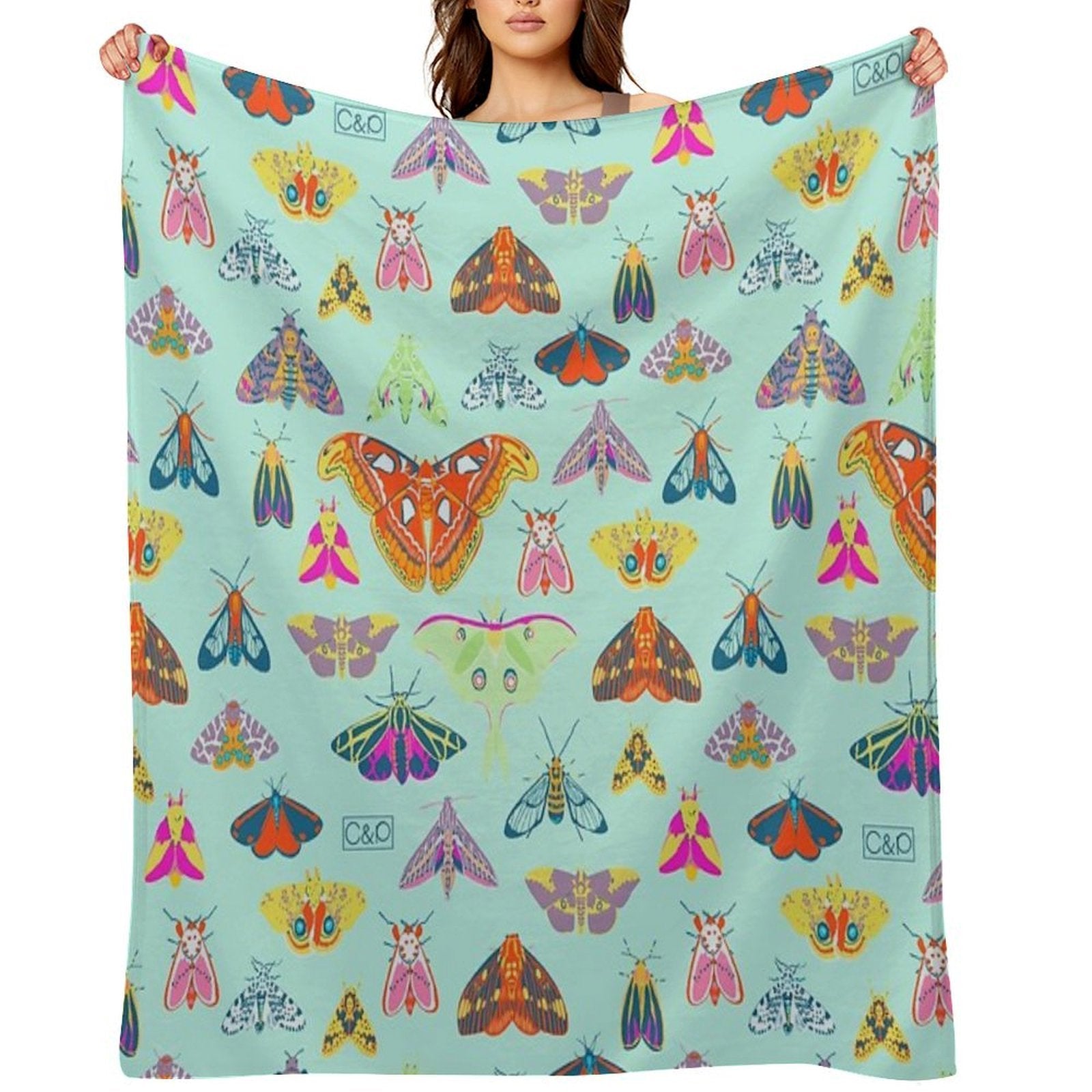 Lots of Lepidoptera Anti-pilling Throw Blanket