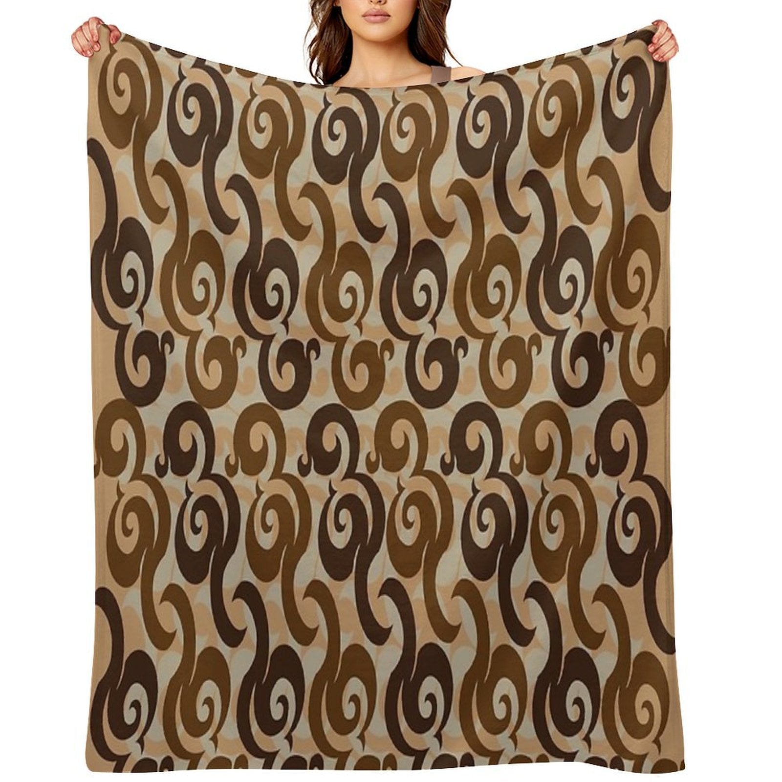 Abstract Decorative Cute Ethnic Design6 Multi-functional Throw Blanket