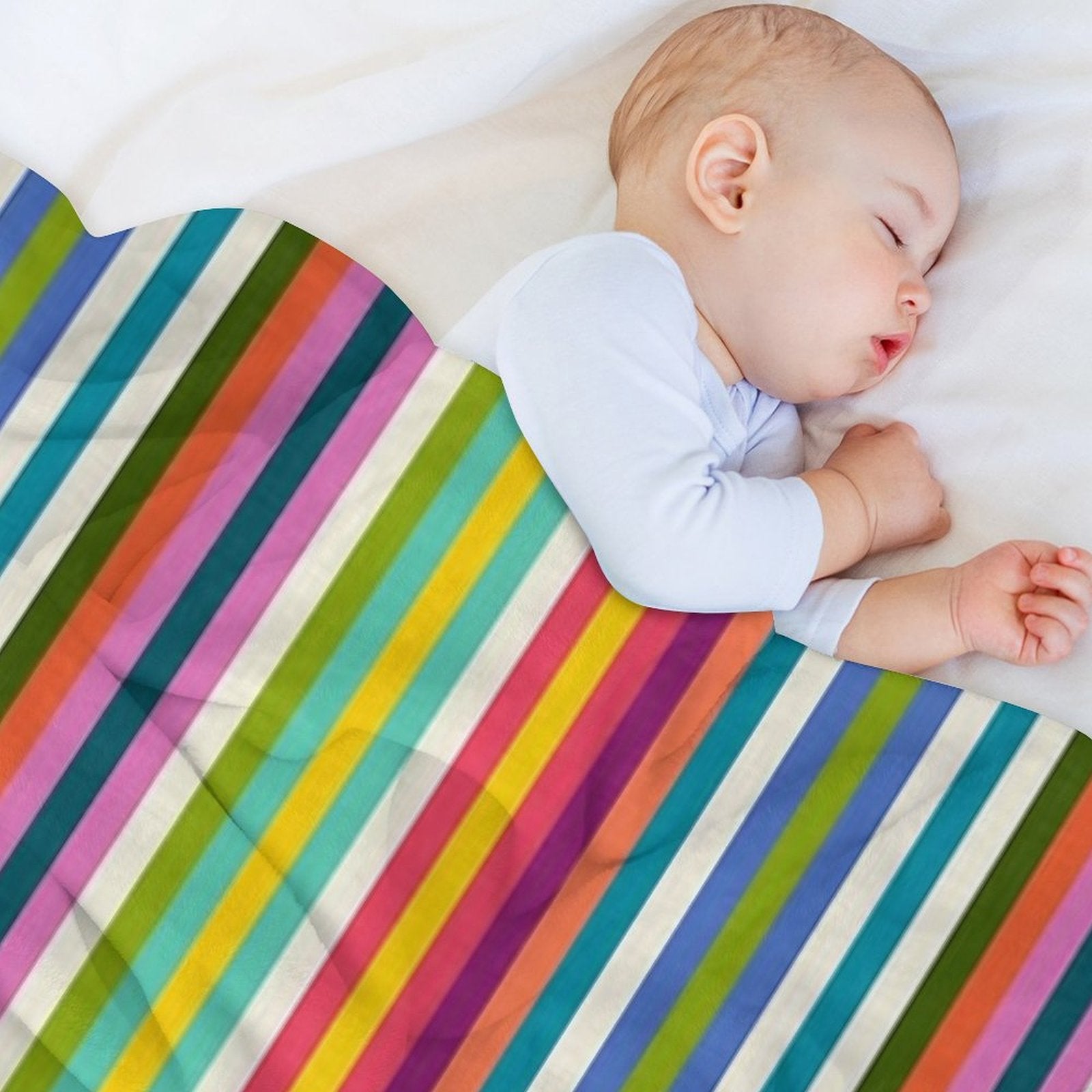 Stripe Pop 1 Eco-conscious Throw Blanket