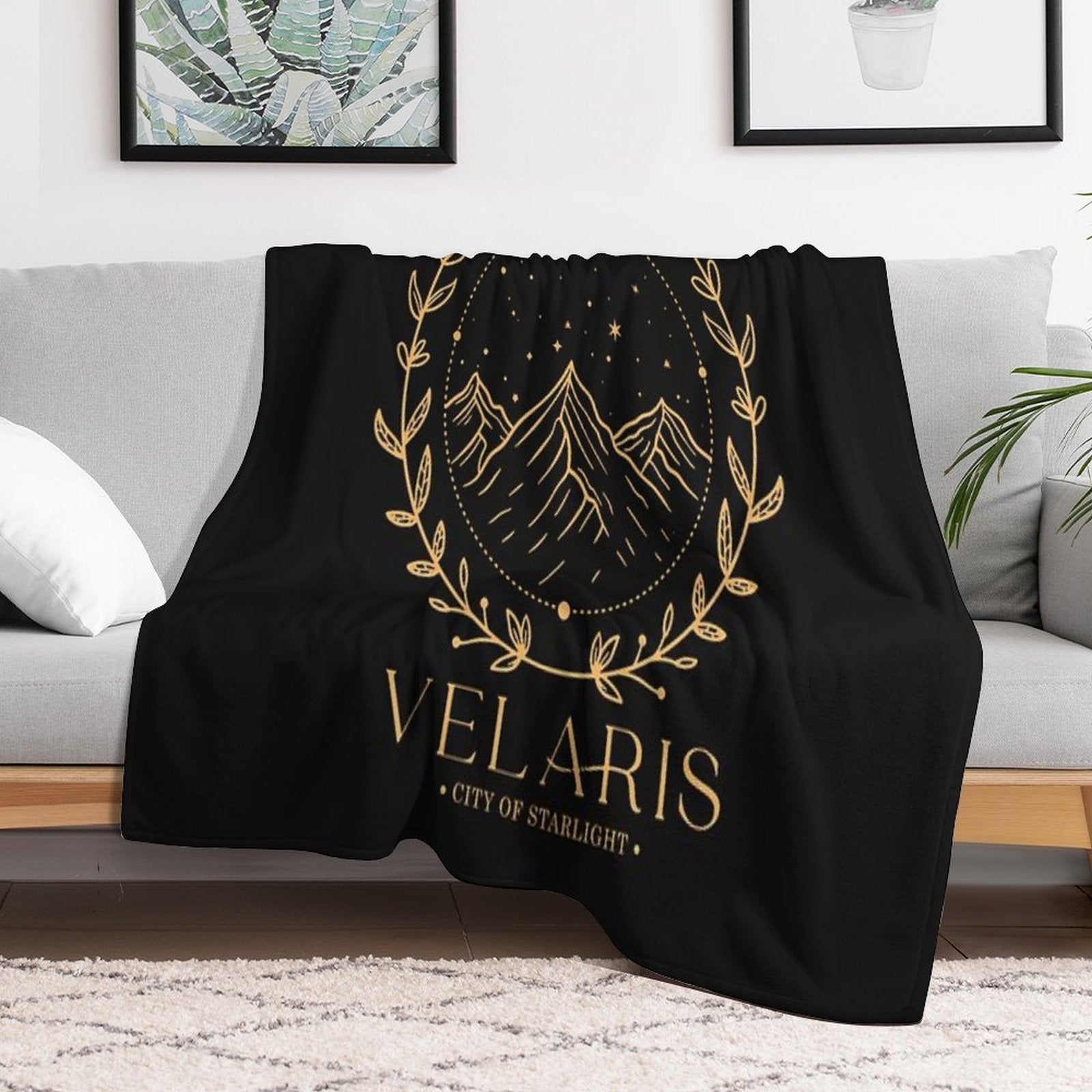 Acotar Velaris City Of Starlight The Night Court Eco-conscious Throw Blanket