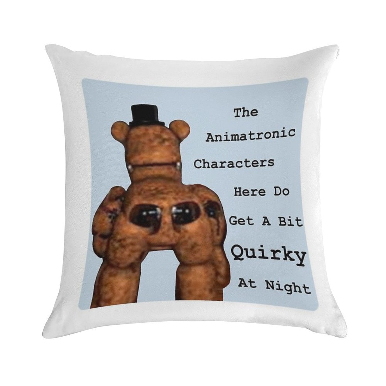 Quirky Animatronics Soft Skin-Friendly Throw Pillow