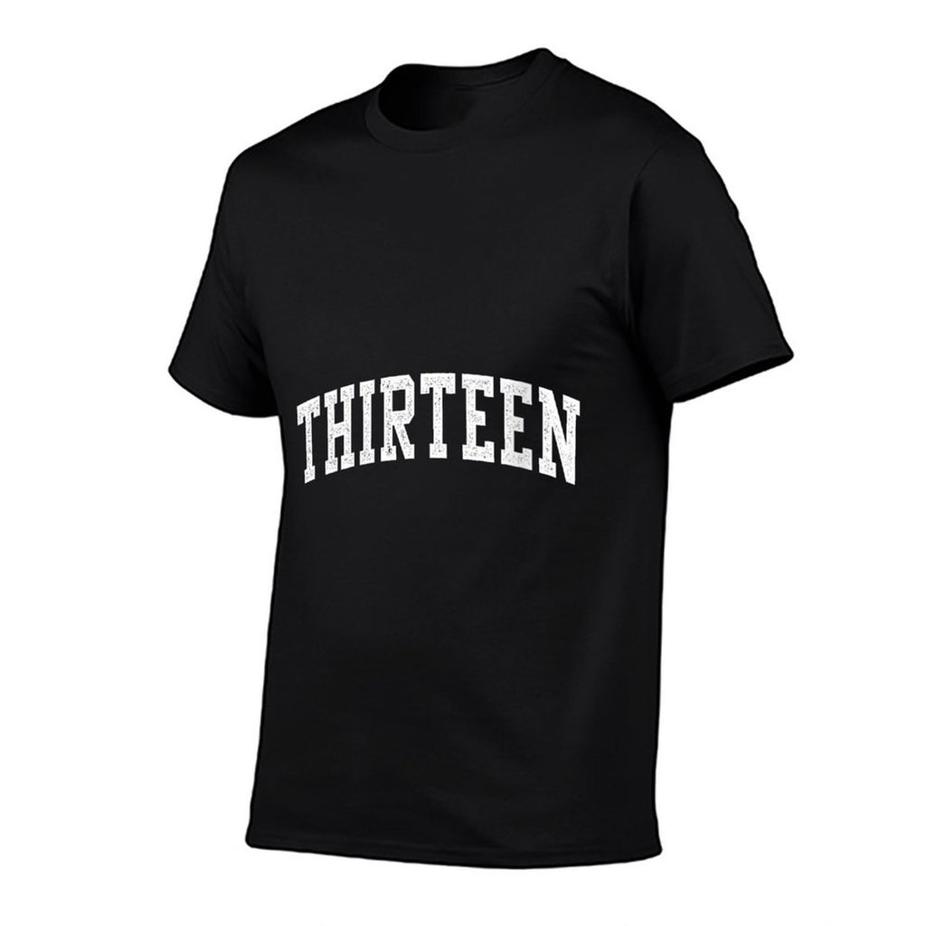 Womens Thirteen Minimalist 13th Birthday Design 13-Year-Old  High-quality Stitching T-Shirt