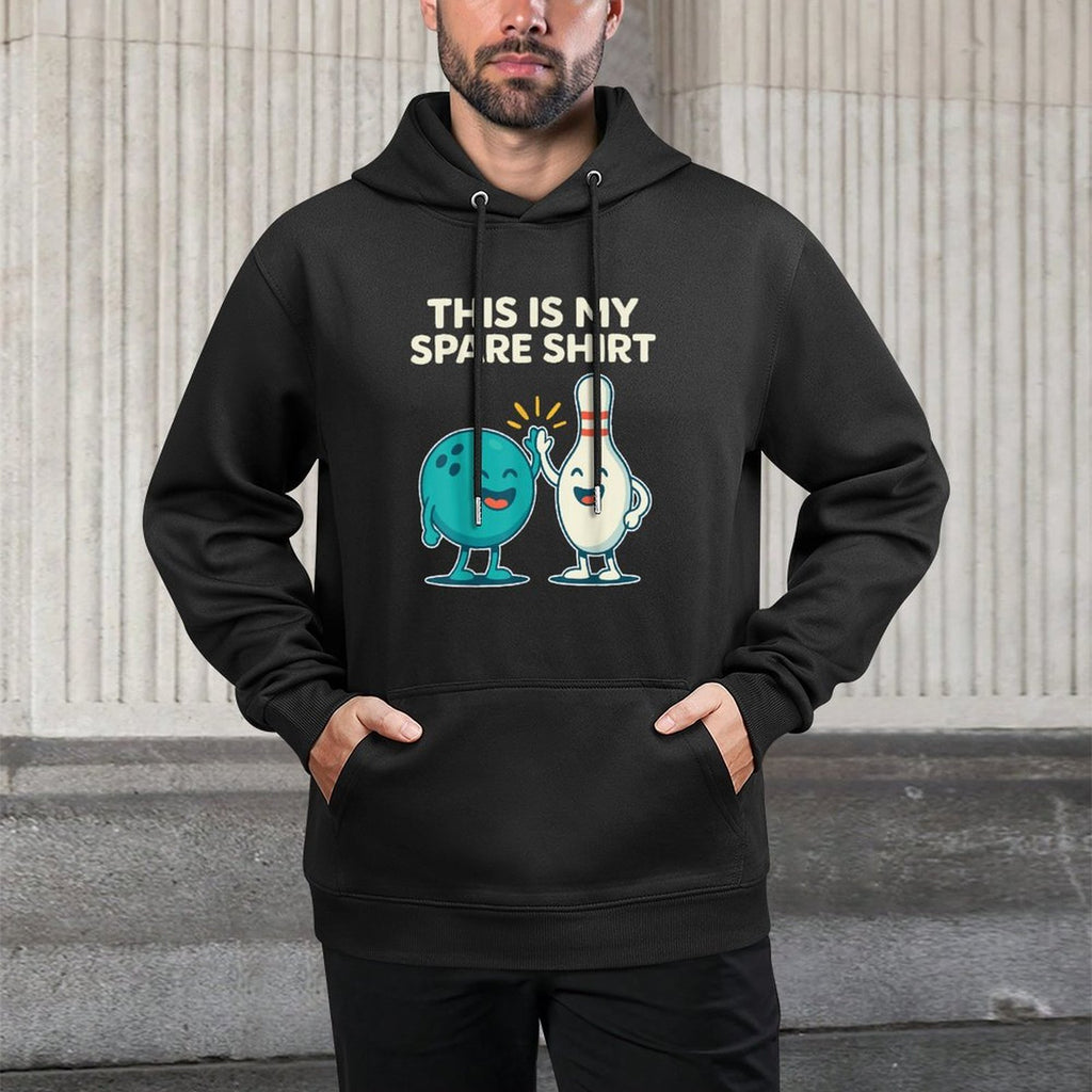 Cool Bowling Men Dad Bowler Fun Crazy Best Funny Bowling Durable Construction Hoodie