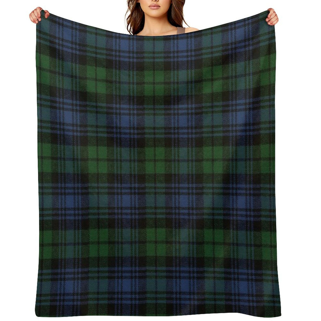 Black Watch Ancient  Original Scottish Tartan Shrink-resistant Throw Blanket
