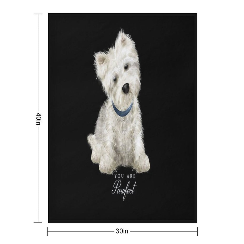 Pawfect Lovely Westie Gift-ready Throw Blanket