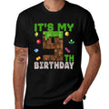 Birthday Boy It's My 9th Birthday 9 Year Old Pixel Gamer  Easy-care T-Shirt