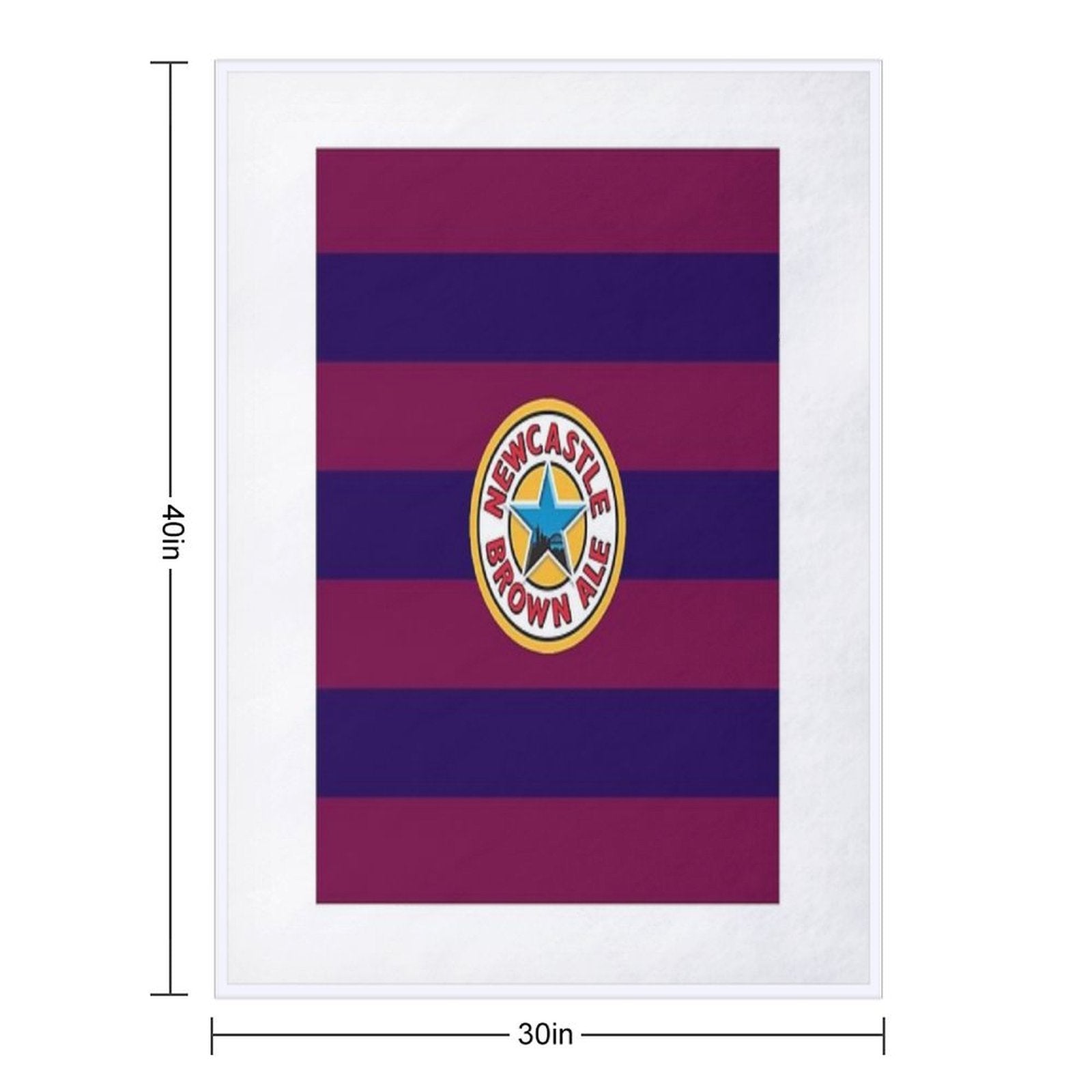 Newcastle Vintage 1996 Away Football Shirt Retro Quick-dry Throw Blanket