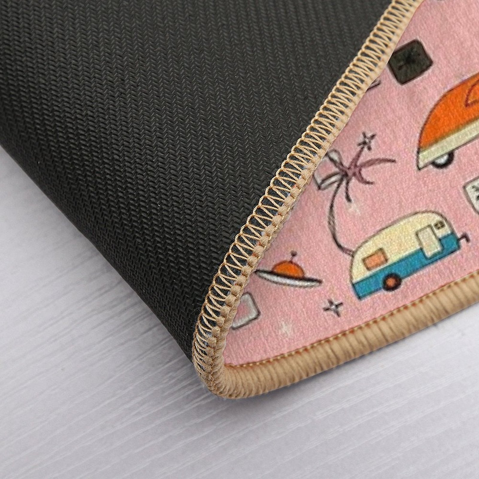 Vintage Kitsch Pink #midcentury  Easy Maintenance Bath Mat