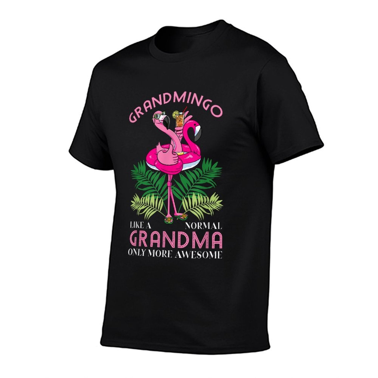 Grandmingo Grandmother Flamingo Lover Gramma Grandma Granny  Oversized Silhouette T-Shirt