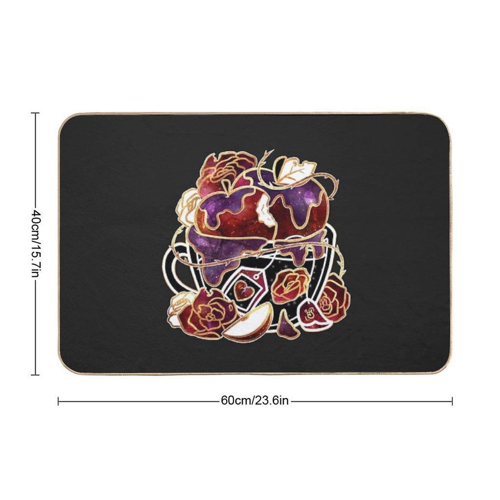 Gilded Poison Apple Teacup  High-Traffic Bath Mat
