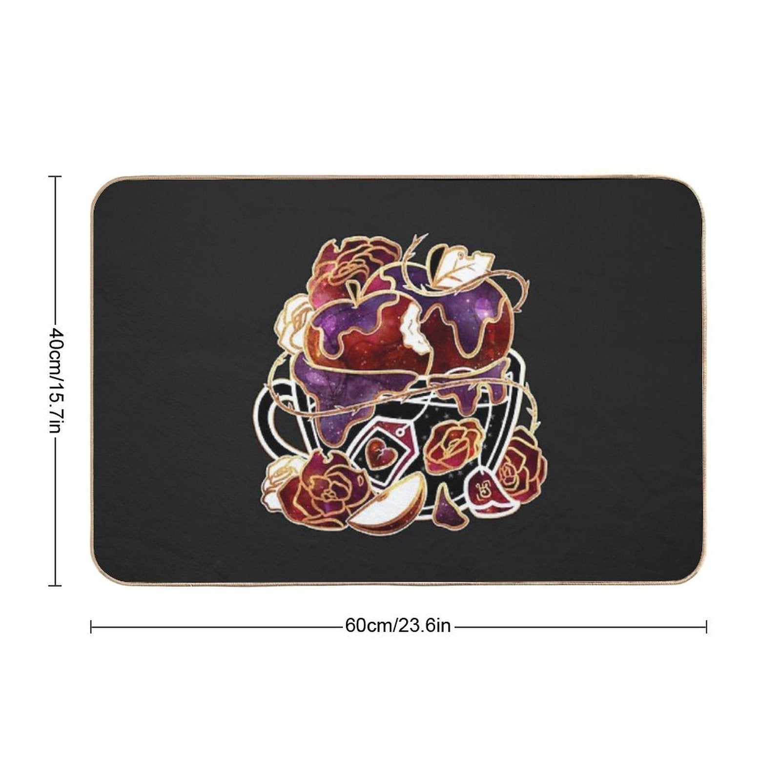 Gilded Poison Apple Teacup  High-Traffic Bath Mat